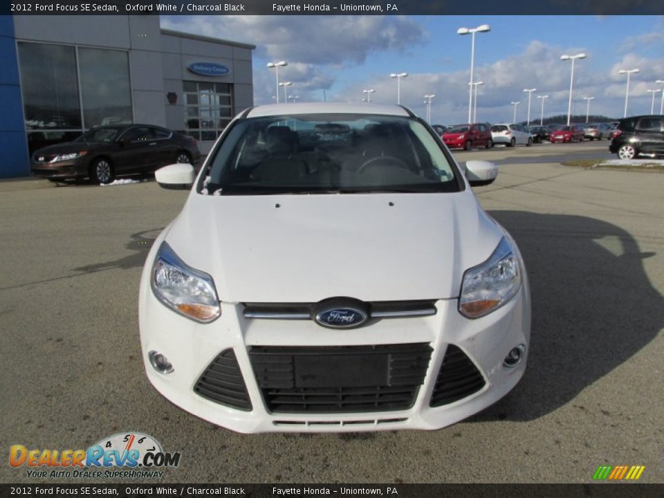 2012 Ford Focus SE Sedan Oxford White / Charcoal Black Photo #18