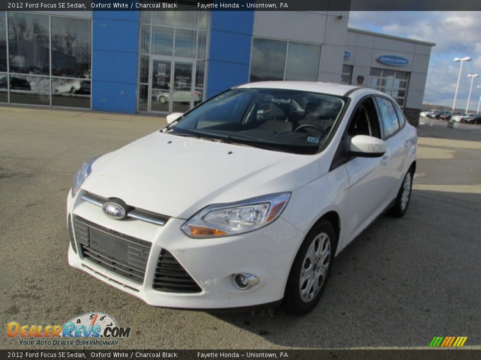 2012 Ford Focus SE Sedan Oxford White / Charcoal Black Photo #19