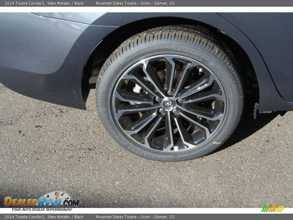 2014 Toyota Corolla S Slate Metallic / Black Photo #9