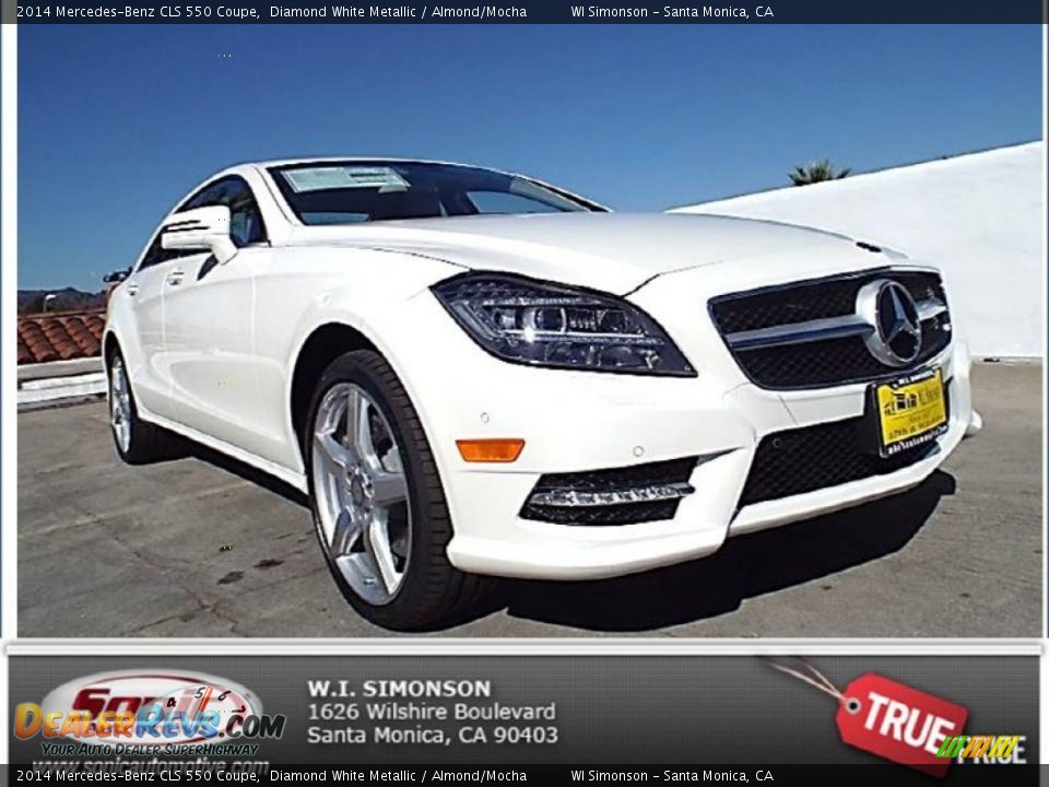 2014 Mercedes-Benz CLS 550 Coupe Diamond White Metallic / Almond/Mocha Photo #1