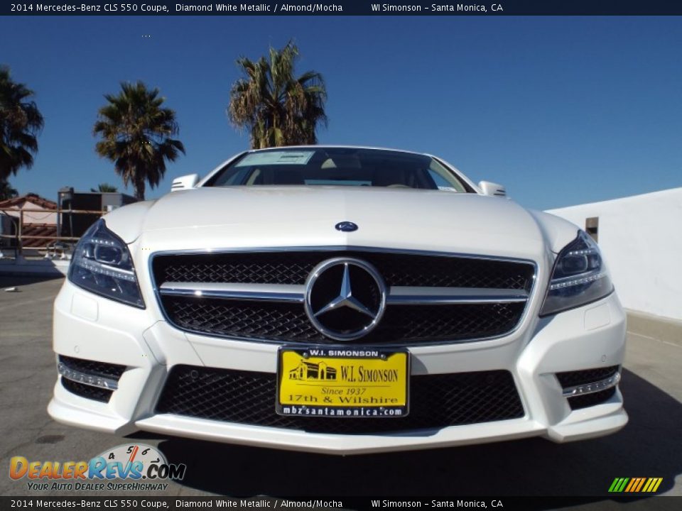 2014 Mercedes-Benz CLS 550 Coupe Diamond White Metallic / Almond/Mocha Photo #2