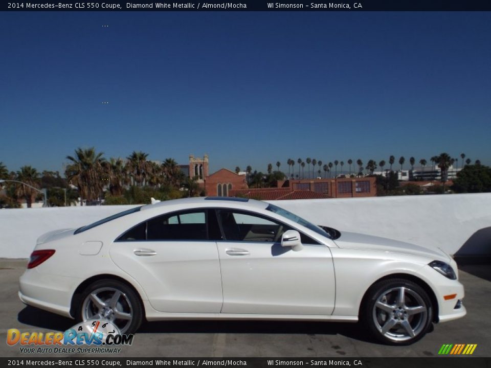 2014 Mercedes-Benz CLS 550 Coupe Diamond White Metallic / Almond/Mocha Photo #3