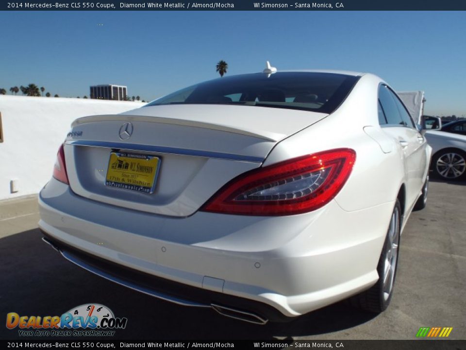 2014 Mercedes-Benz CLS 550 Coupe Diamond White Metallic / Almond/Mocha Photo #4