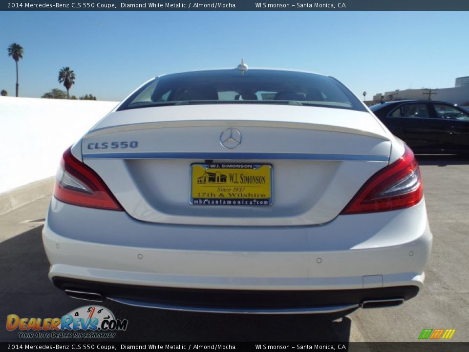 2014 Mercedes-Benz CLS 550 Coupe Diamond White Metallic / Almond/Mocha Photo #5