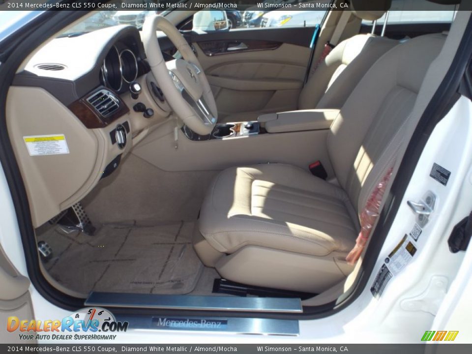 2014 Mercedes-Benz CLS 550 Coupe Diamond White Metallic / Almond/Mocha Photo #7