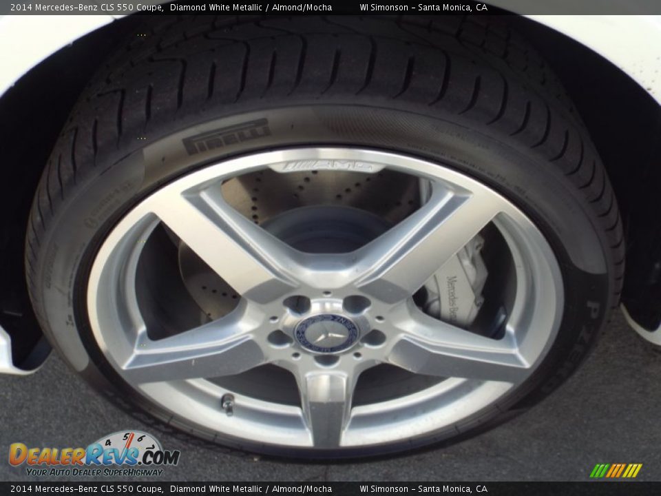 2014 Mercedes-Benz CLS 550 Coupe Diamond White Metallic / Almond/Mocha Photo #10