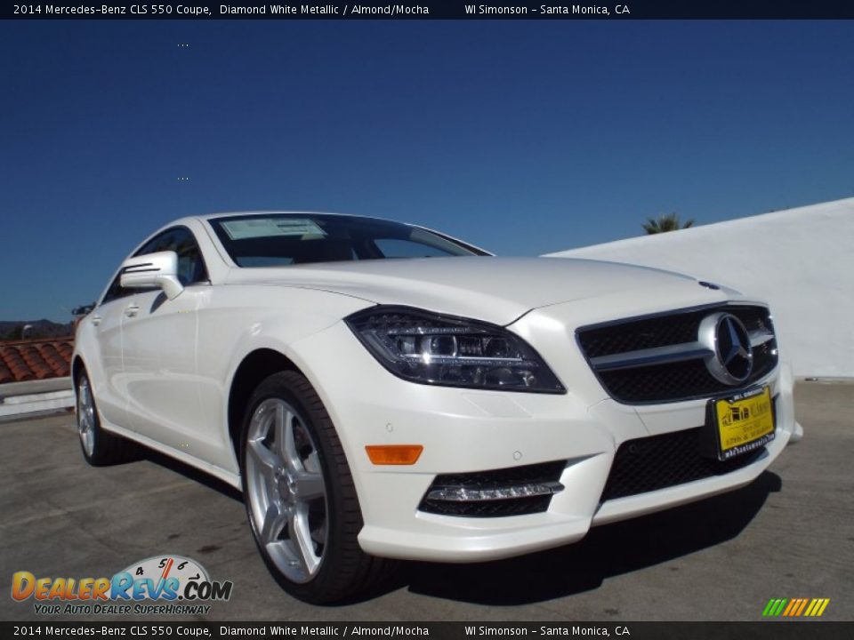 2014 Mercedes-Benz CLS 550 Coupe Diamond White Metallic / Almond/Mocha Photo #11