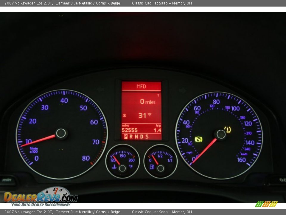 2007 Volkswagen Eos 2.0T Gauges Photo #9