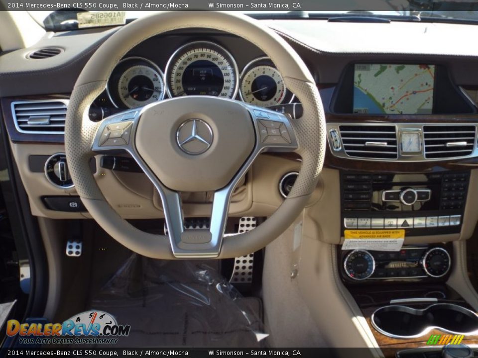 2014 Mercedes-Benz CLS 550 Coupe Black / Almond/Mocha Photo #9