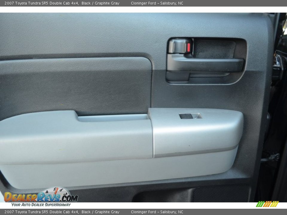 2007 Toyota Tundra SR5 Double Cab 4x4 Black / Graphite Gray Photo #12
