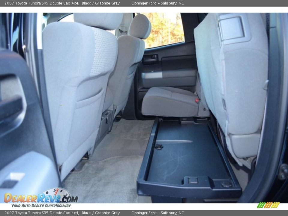 2007 Toyota Tundra SR5 Double Cab 4x4 Black / Graphite Gray Photo #13