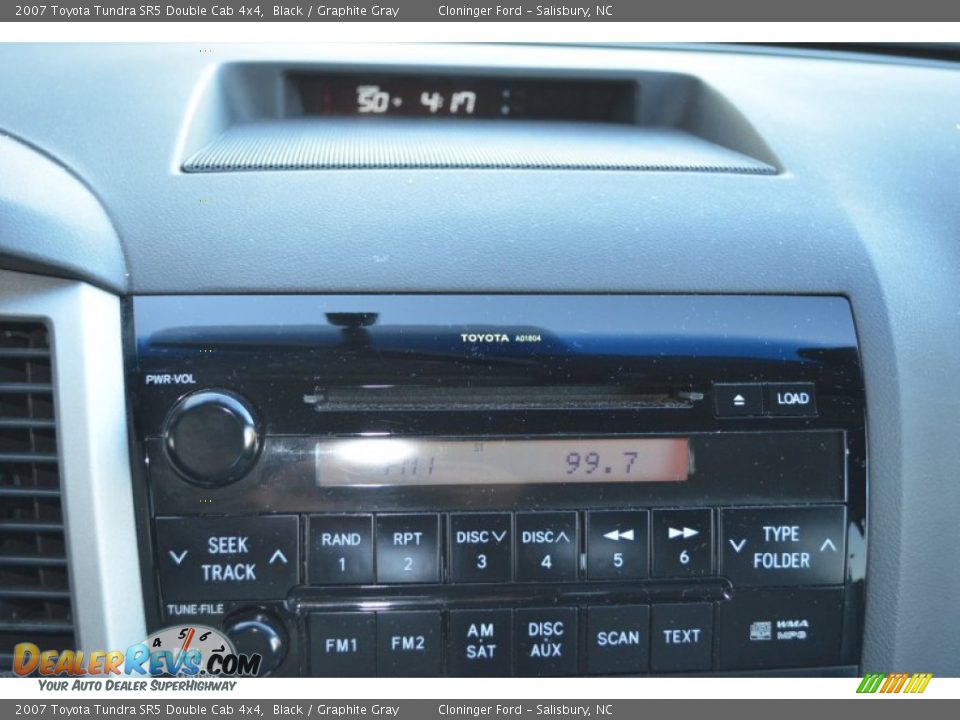 2007 Toyota Tundra SR5 Double Cab 4x4 Black / Graphite Gray Photo #25