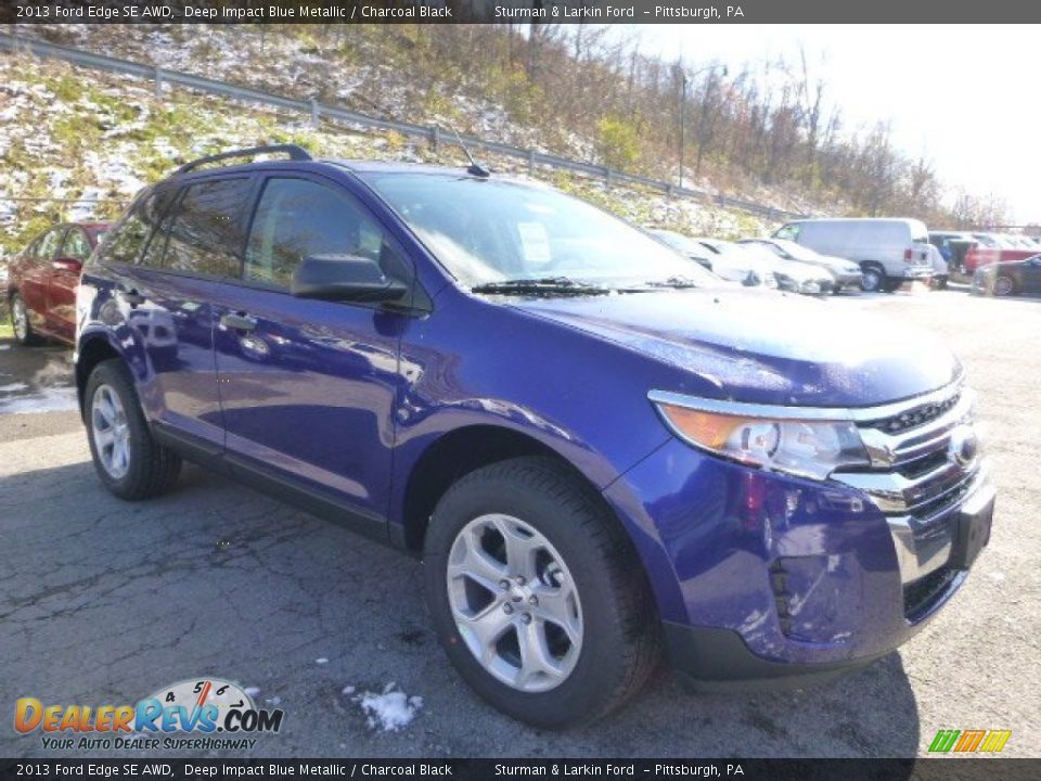 2013 Ford Edge SE AWD Deep Impact Blue Metallic / Charcoal Black Photo #1