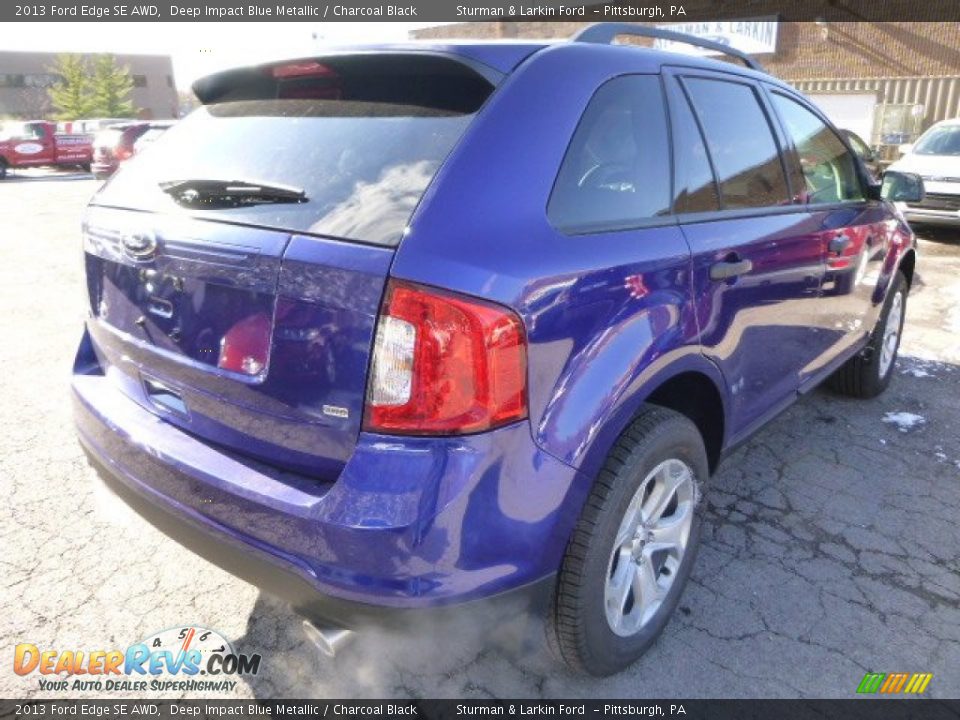 2013 Ford Edge SE AWD Deep Impact Blue Metallic / Charcoal Black Photo #2