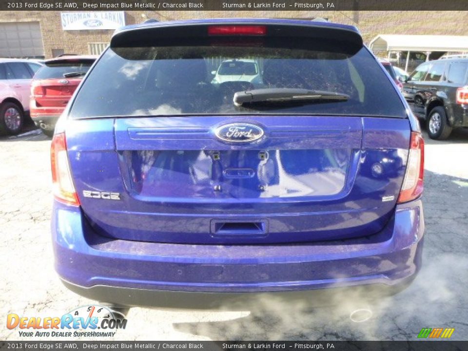 2013 Ford Edge SE AWD Deep Impact Blue Metallic / Charcoal Black Photo #3