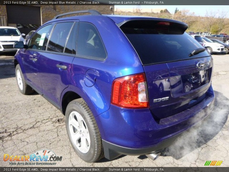 2013 Ford Edge SE AWD Deep Impact Blue Metallic / Charcoal Black Photo #4