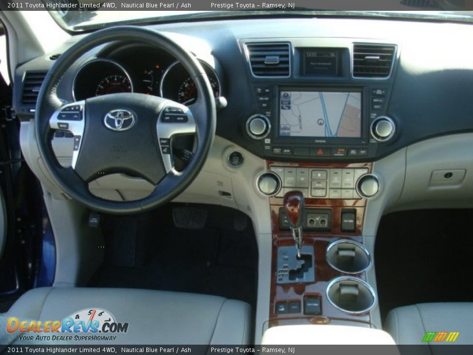2011 Toyota Highlander Limited 4WD Nautical Blue Pearl / Ash Photo #9