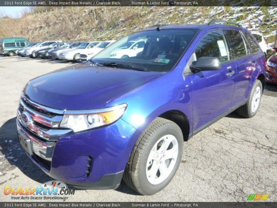 2013 Ford Edge SE AWD Deep Impact Blue Metallic / Charcoal Black Photo #5