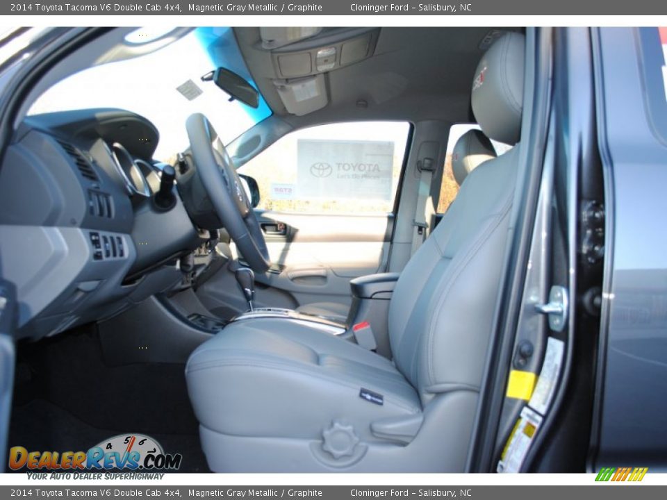 2014 Toyota Tacoma V6 Double Cab 4x4 Magnetic Gray Metallic / Graphite Photo #8