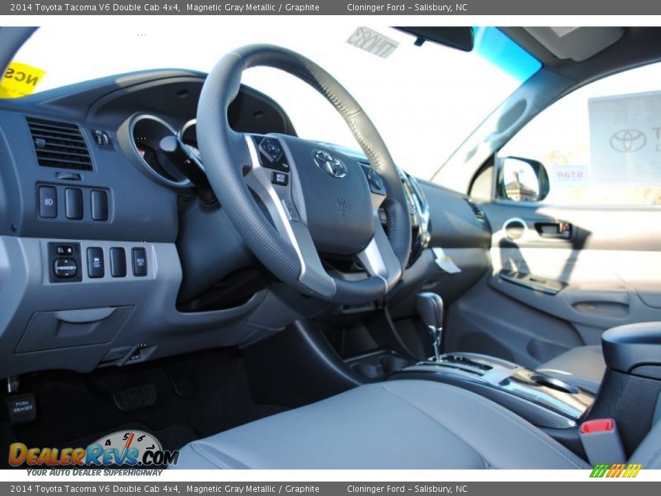 2014 Toyota Tacoma V6 Double Cab 4x4 Magnetic Gray Metallic / Graphite Photo #9