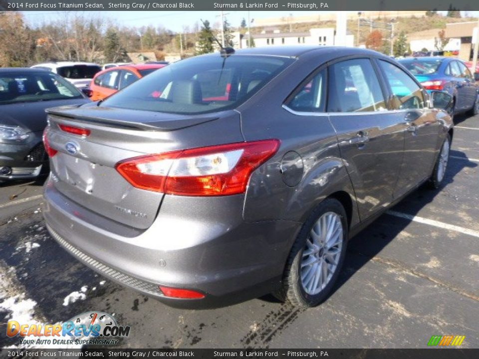 2014 Ford Focus Titanium Sedan Sterling Gray / Charcoal Black Photo #2