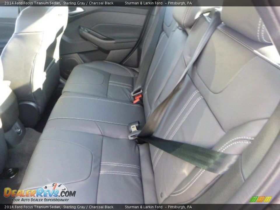 2014 Ford Focus Titanium Sedan Sterling Gray / Charcoal Black Photo #9