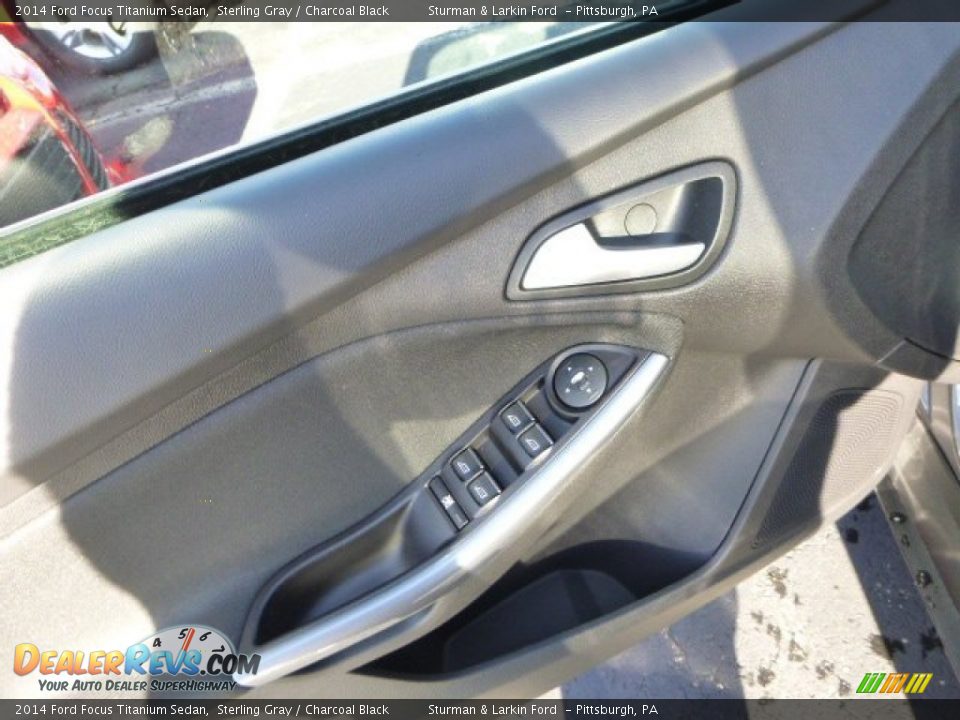 2014 Ford Focus Titanium Sedan Sterling Gray / Charcoal Black Photo #11