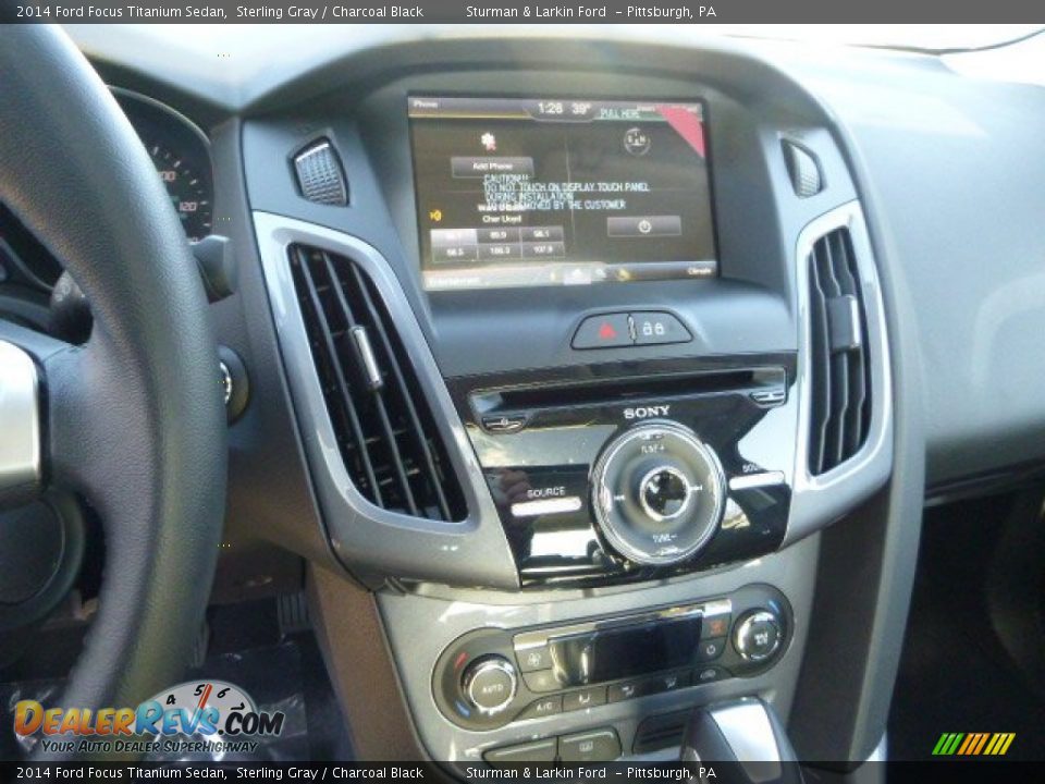2014 Ford Focus Titanium Sedan Sterling Gray / Charcoal Black Photo #13