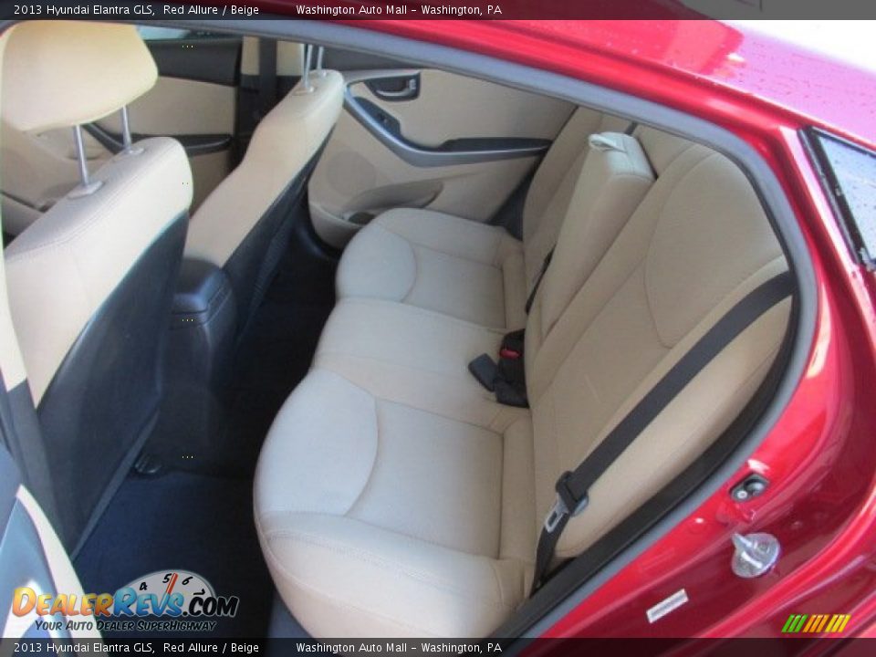 2013 Hyundai Elantra GLS Red Allure / Beige Photo #17