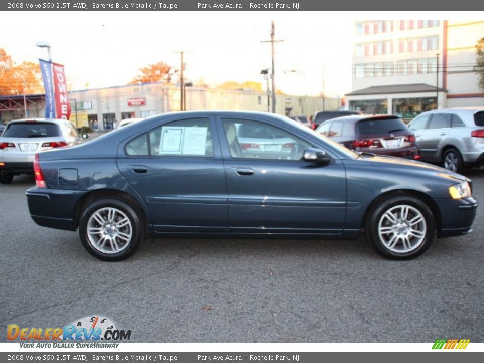 2008 Volvo S60 2.5T AWD Barents Blue Metallic / Taupe Photo #2