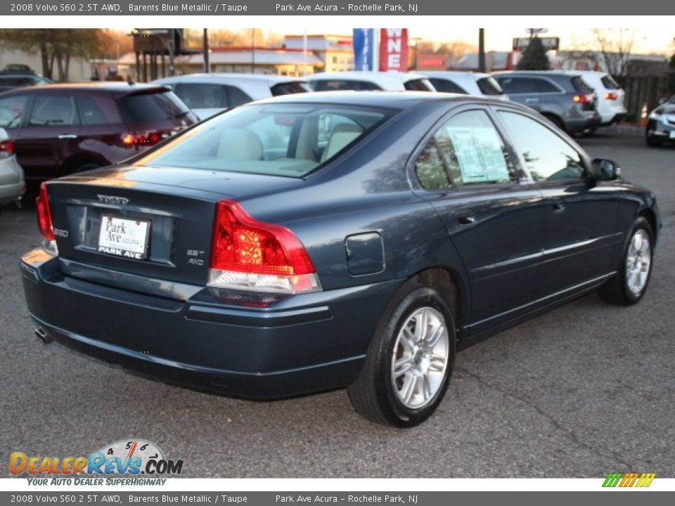 2008 Volvo S60 2.5T AWD Barents Blue Metallic / Taupe Photo #3