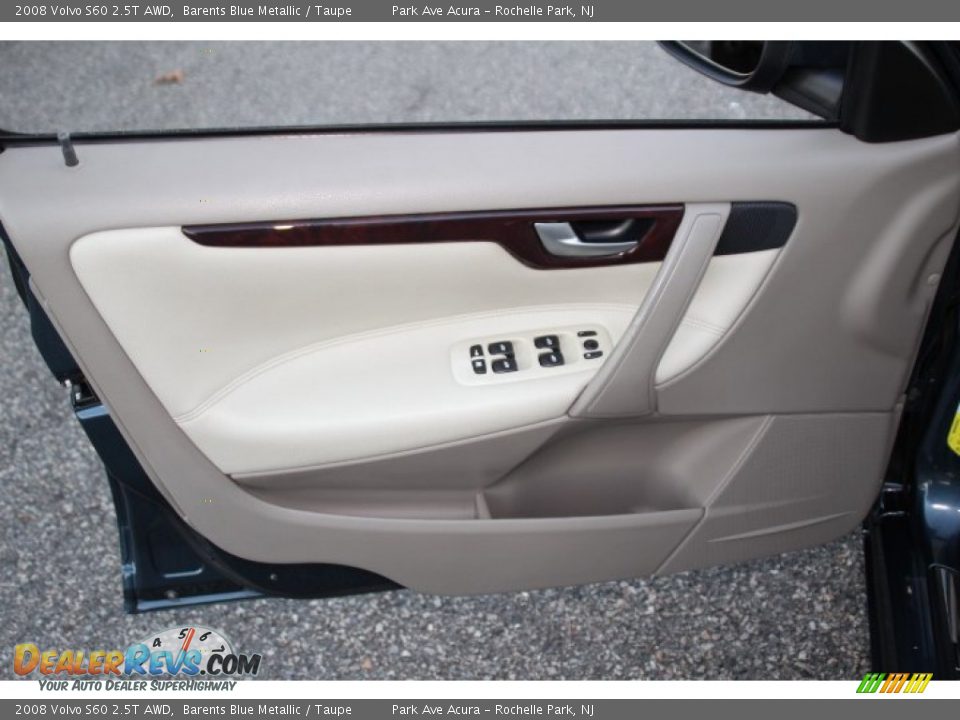 2008 Volvo S60 2.5T AWD Barents Blue Metallic / Taupe Photo #9