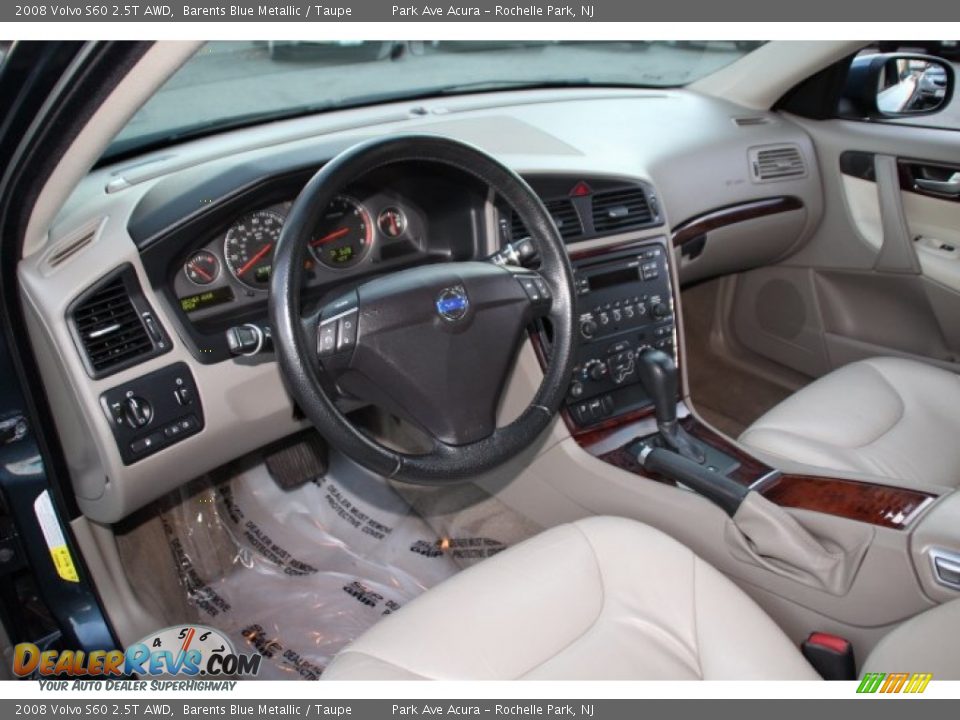 2008 Volvo S60 2.5T AWD Barents Blue Metallic / Taupe Photo #10