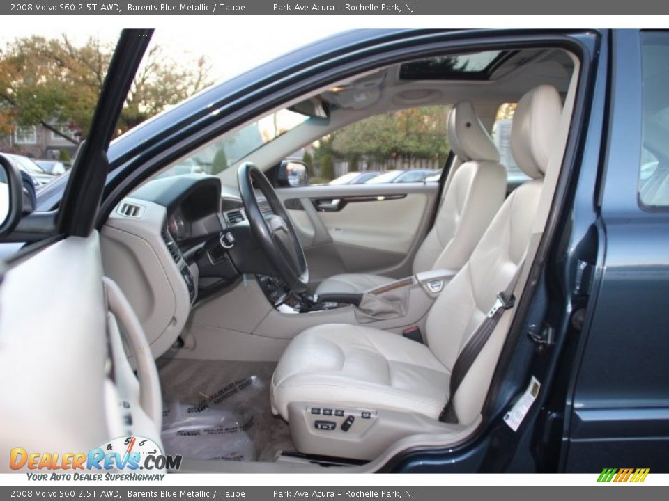 2008 Volvo S60 2.5T AWD Barents Blue Metallic / Taupe Photo #11