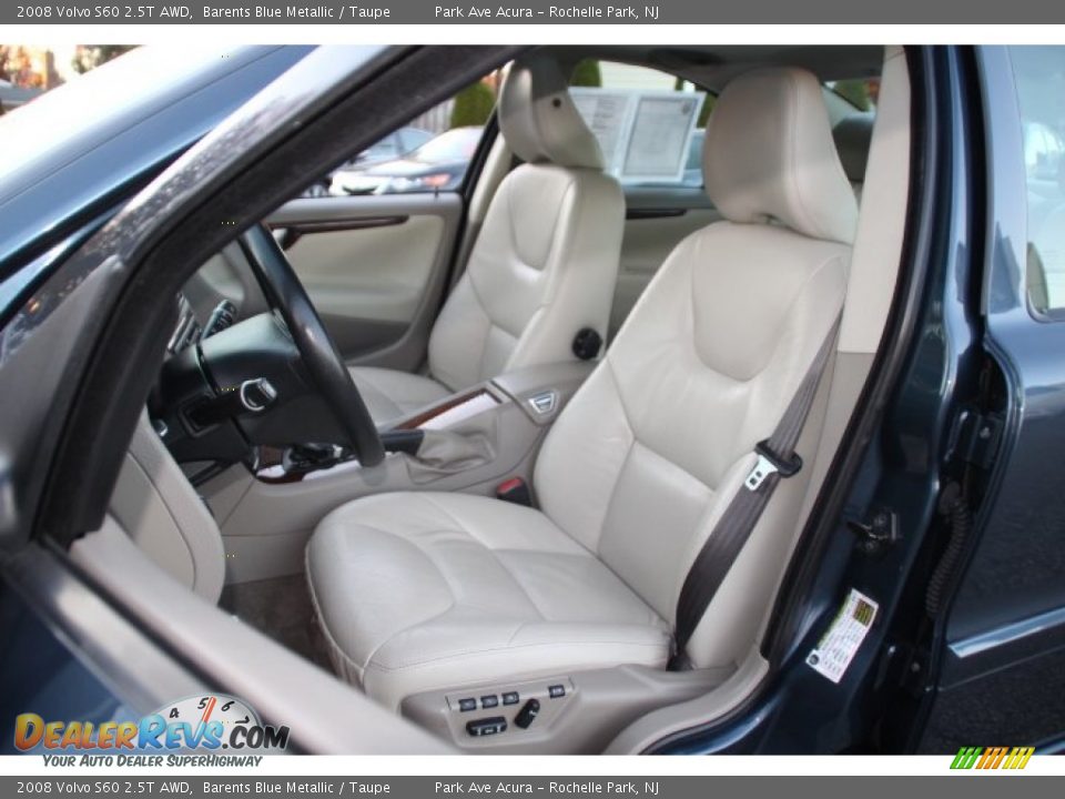 2008 Volvo S60 2.5T AWD Barents Blue Metallic / Taupe Photo #12