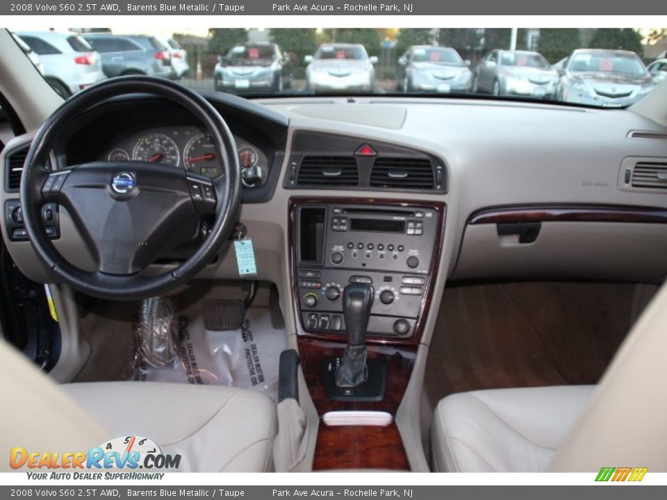 2008 Volvo S60 2.5T AWD Barents Blue Metallic / Taupe Photo #13