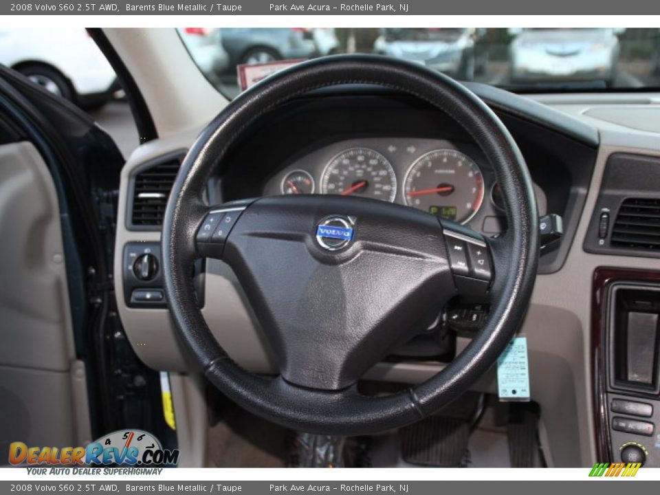 2008 Volvo S60 2.5T AWD Barents Blue Metallic / Taupe Photo #16