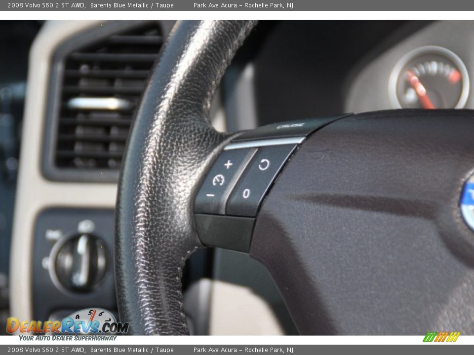 2008 Volvo S60 2.5T AWD Barents Blue Metallic / Taupe Photo #17