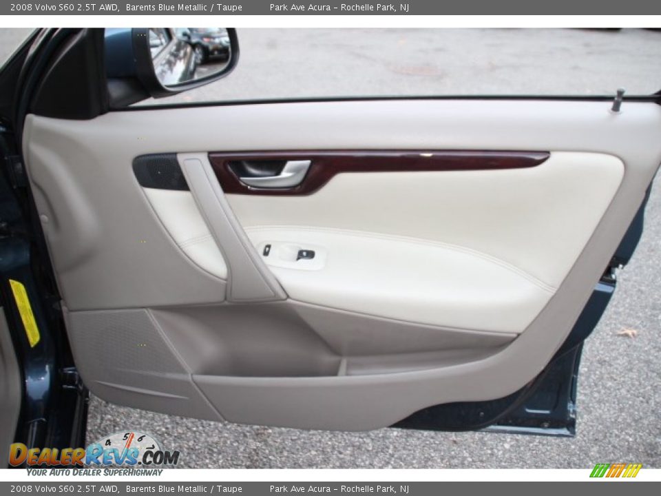 2008 Volvo S60 2.5T AWD Barents Blue Metallic / Taupe Photo #24