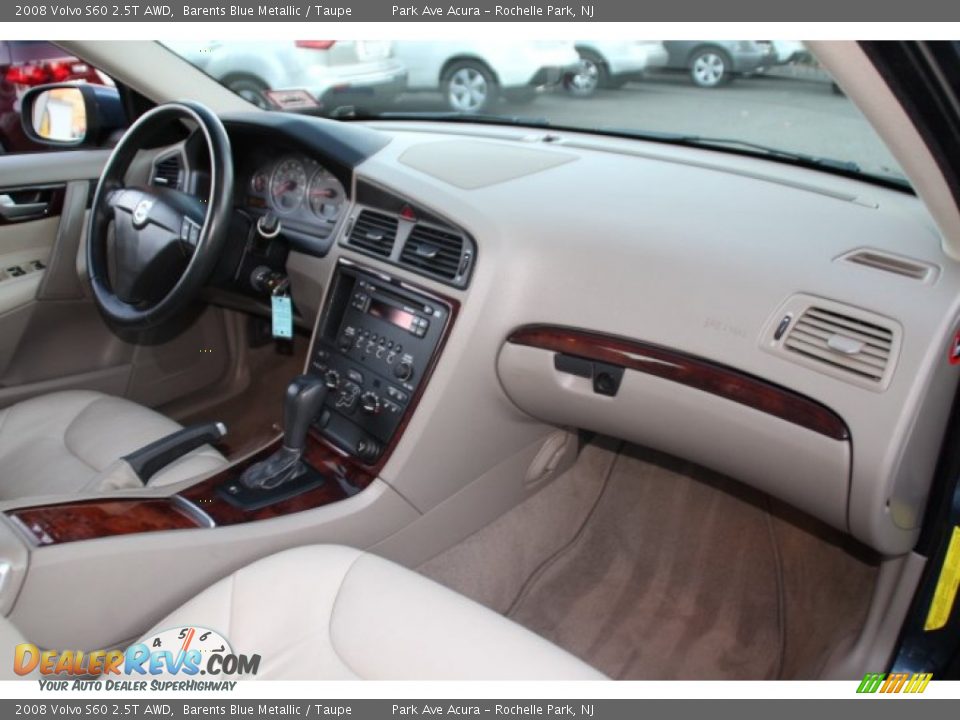 2008 Volvo S60 2.5T AWD Barents Blue Metallic / Taupe Photo #25