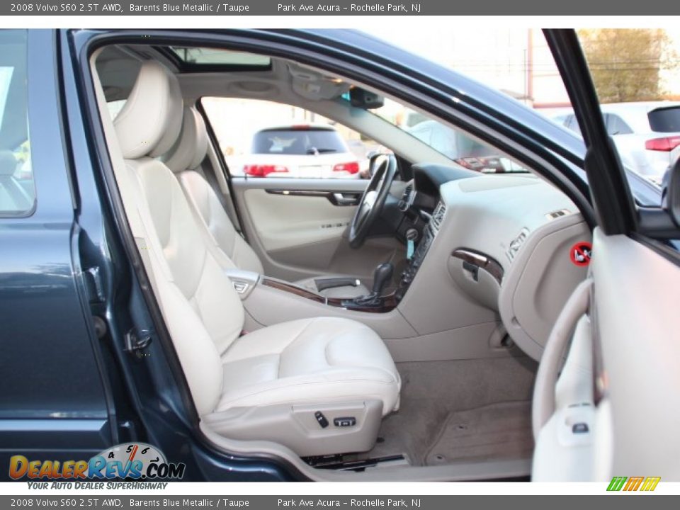 2008 Volvo S60 2.5T AWD Barents Blue Metallic / Taupe Photo #26