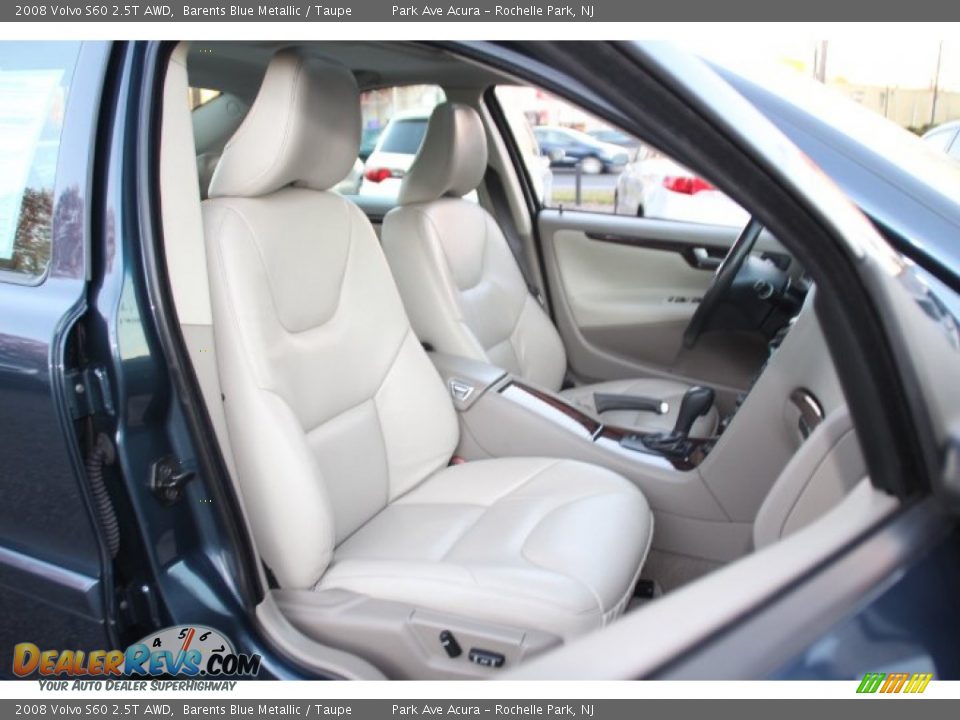 2008 Volvo S60 2.5T AWD Barents Blue Metallic / Taupe Photo #27