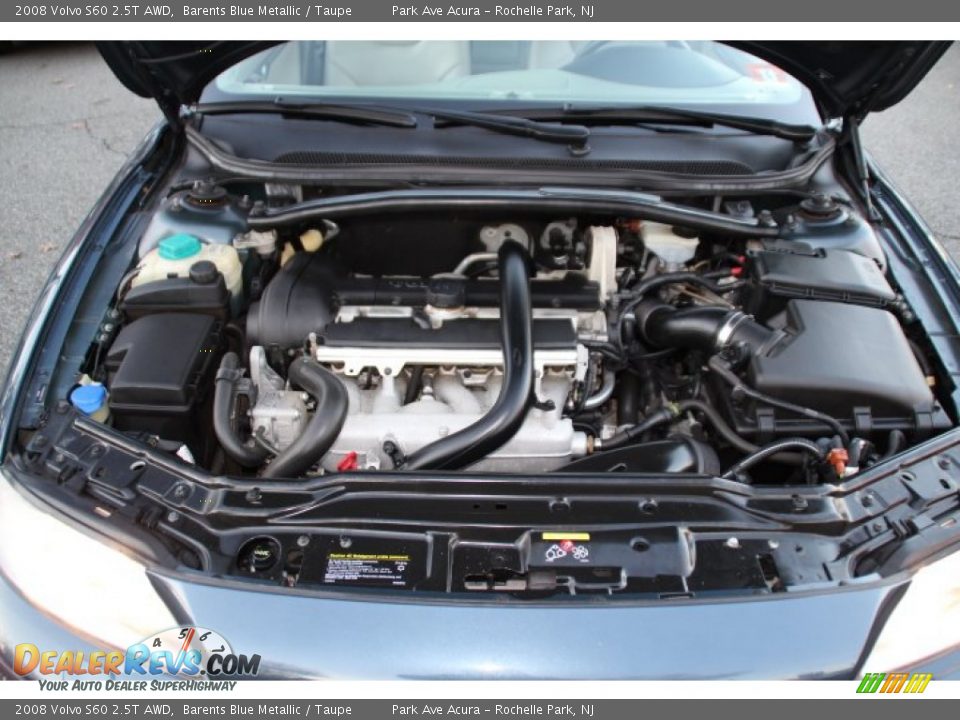 2008 Volvo S60 2.5T AWD Barents Blue Metallic / Taupe Photo #28