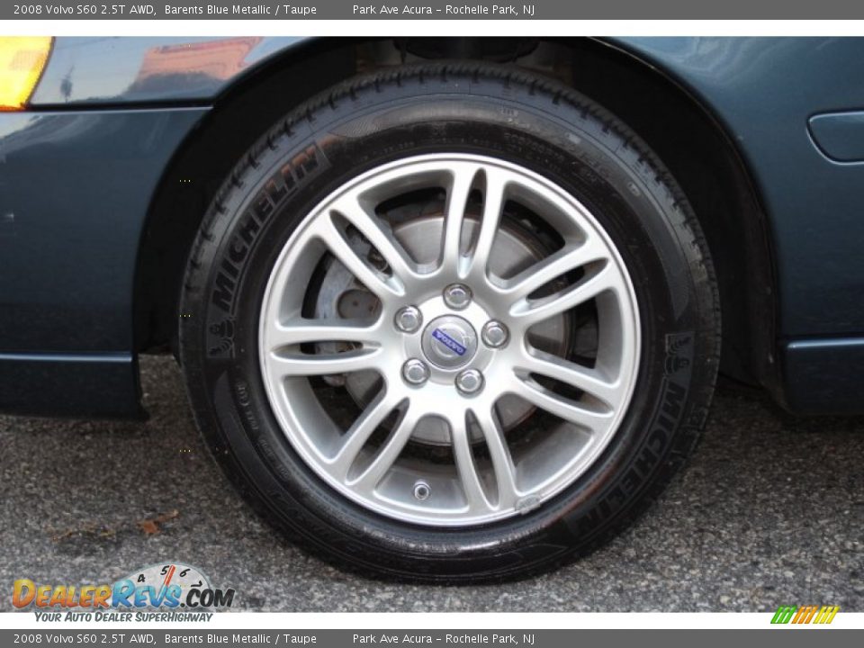 2008 Volvo S60 2.5T AWD Barents Blue Metallic / Taupe Photo #30
