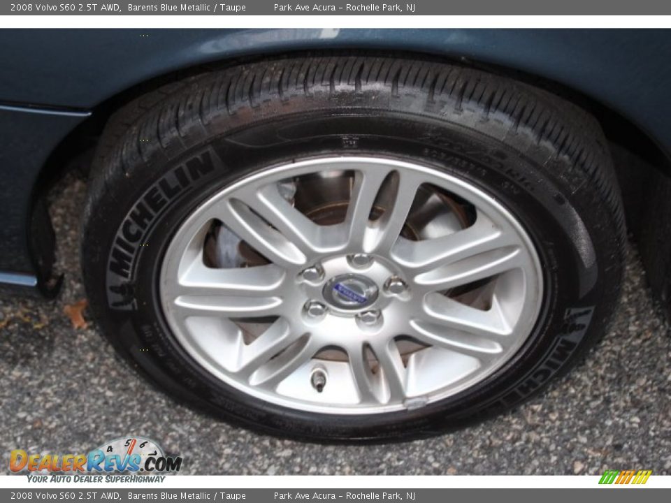 2008 Volvo S60 2.5T AWD Barents Blue Metallic / Taupe Photo #31