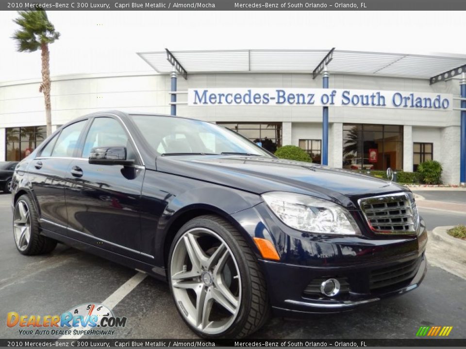 2010 Mercedes-Benz C 300 Luxury Capri Blue Metallic / Almond/Mocha Photo #1