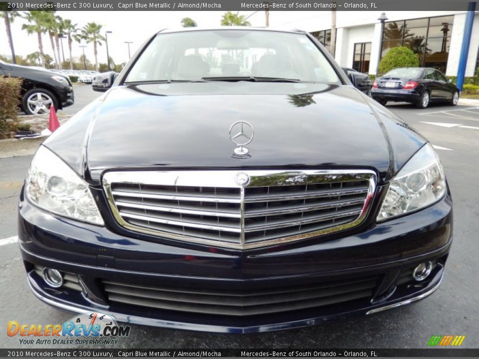 2010 Mercedes-Benz C 300 Luxury Capri Blue Metallic / Almond/Mocha Photo #2
