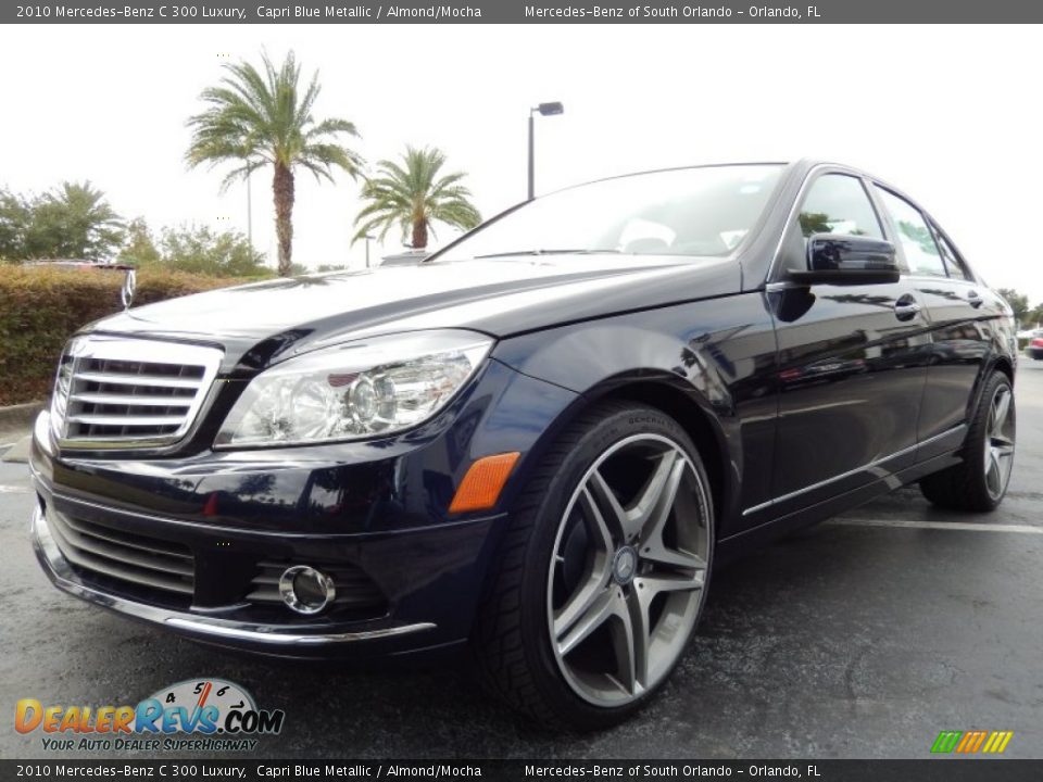 2010 Mercedes-Benz C 300 Luxury Capri Blue Metallic / Almond/Mocha Photo #3