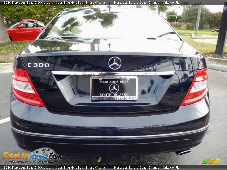 2010 Mercedes-Benz C 300 Luxury Capri Blue Metallic / Almond/Mocha Photo #6