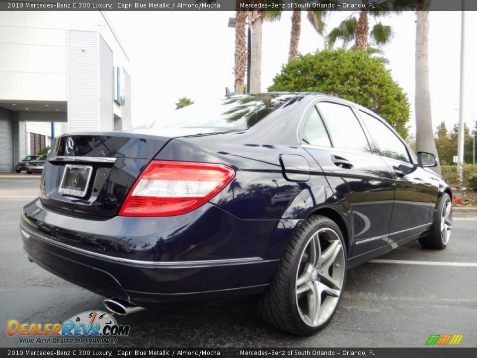 2010 Mercedes-Benz C 300 Luxury Capri Blue Metallic / Almond/Mocha Photo #7